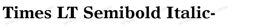 Times LT Semibold Italic字体转换